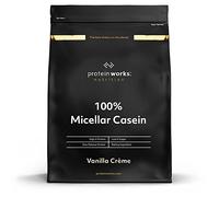 Protein Works 100% Micellar Casein Protein Powder | Slow Release Protein Shake | Amino Acids | High Protein| Vanilla Crème | 500 g