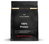 Protein Works - 100% Protein Powder, 25 Servings, Quad Protein Blend, Low Calorie, Low Fat Protein Shake, Phased Protein Release, Strawberries 'n' Cream, 625g