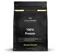 Protein Works - 100% Protein Powder, 25 Servings, Quad Protein Blend, Low Calorie, Low Fat Protein Shake, Phased Protein Release, Banana Smooth, 625g
