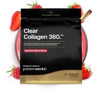 Protein Works | Clear Collagen 360 - Gold Innovation, Collagen Powder, Type 1 & 3 Collagen Peptides, Vitamin C, Zinc, Selenium, Joint & Bone Support, Summer Berry Burst, 32 Servings, 480g