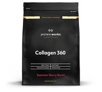 Protein Works - Clear Collagen 360, Powder Supplement, Type I & III Collagen Peptides, High Protein, Vitamin C, Zinc & Selenium, Joint & Bone Support, Summer Berry Burst, 32 Servings, 480g