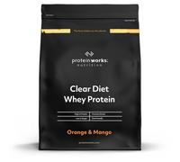 Protein Works | Clear Diet Whey Protein - Gold Innovation, Whey Protein Isolate Powder, Refreshing High Protein Drink, Orange & Mango, 20 Servings, 500g