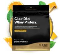 Protein Works | Clear Diet Whey Protein - Gold Innovation, Whey Protein Isolate Powder, Refreshing High Protein Drink, Orange & Mango, 40 Servings, 1kg