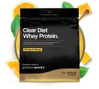Protein Works | Clear Diet Whey Protein - Gold Innovation, Whey Protein Isolate Powder, Refreshing High Protein Drink, Orange & Mango, 20 Servings, 5