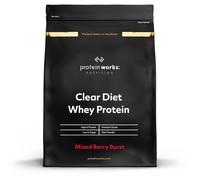 Protein Works - Clear Diet Whey Protein Isolate Powder, Mixed Berry Burst, 40 Shakes, Refreshing High Protein Drink, 1kg