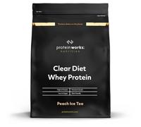 Protein Works - Clear Diet Whey Protein Isolate Powder, Peach Iced Tea, 20 Shakes, Refreshing High Protein Drink, 500g