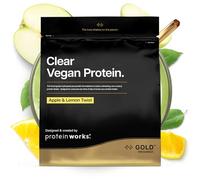 Protein Works | Clear Vegan Protein - GOLD Innovation, Hydrolysed Pea Protein, Refreshing High Protein Drink, Low Sugar, Zero Fat, Apple & Lemon Twist, 18 Servings, 270g