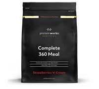 Protein Works - Complete 360 Meal, Award-Winning Meal Replacement, High Protein, 159 Health Benefits, Premium Ingredients, Essential Vitamins & Minerals, Strawberries n Cream Classic, 10 Meals, 1kg