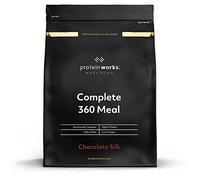 Protein Works - Complete 360 Meal, Award-Winning Meal Replacement, High Protein, 159 Health Benefits, Premium Ingredients, Essential Vitamins & Minerals, Double Milk Chocolate, 10 Meals, 1kg