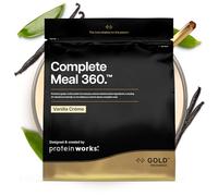Protein Works | Complete Meal 360 - GOLD Innovation, Premium Meal Replacement Shake, High Protein, 165 Health Benefits, 24 Vitamins & Minerals, Omega 3, Vanilla Crème, 5 Meals, 500g