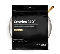 Protein Works | Creatine 360 - Black Innovation, Creatine Monohydrate, Micronised Creatine Powder, 100% Purity, 200 Mesh Ultra Fine Creatine, Energy & Performance, Unflavoured, 83 Servings, 250g
