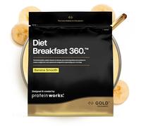 Protein Works | Diet Breakfast 360 - GOLD Innovation, On-the-Go Healthy Weight Loss Meal Replacement Shake, Added Caffeine, Low Sugar, Banana Cake, 36 Servings, 2kg