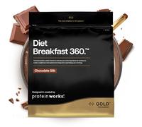 Protein Works | Diet Breakfast 360 - GOLD Innovation, On-the-Go Healthy Weight Loss Meal Replacement Shake, Added Caffeine, Low Sugar, Chocolate Muffin, 9 Servings, 500g