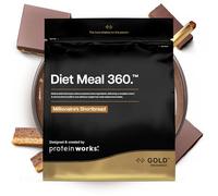 Protein Works | Diet Meal 360 - GOLD Innovation, Diet Meal Replacement Shake, Supports Weight Loss, 24 Vitamins & Minerals, Added Flaxseed, Inulin, Omega 3, Millionaire's Shortbread, 28 Meals, 2kg
