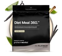 Protein Works | Diet Meal 360 - PLATINUM Innovation, Diet Meal Replacement Shake, Supports Weight Loss, 26 Vitamins & Minerals, Added Flaxseed, Inulin, Omega 3, Vanilla Crème, 16 Meals, 1kg