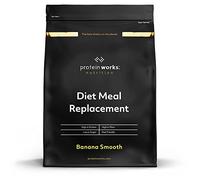 Protein Works - Diet Meal Replacement, Nutrient Dense Complete Meal, Immunity Boosting Vitamins, Affordable, Healthy And Quick, 14 Meals, Banana Smooth, 1kg