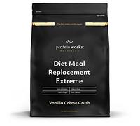 Protein Works - Diet Meal Replacement Extreme Shake, 200 Calorie Meal, High Protein Meal, Supports Weightloss, 16 Servings, Vanilla Crème Crush, 1kg