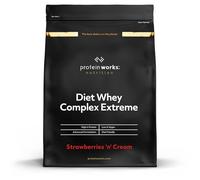 Protein Works Diet Whey Complex Extreme Protein Powder| Low Fat & Low Calorie Diet Shake | Vitamin & Mineral Rich | No Added Sugar | Strawberries 'n' Cream | 500 g