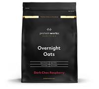 Protein Works - Overnight Oats | High Protein Breakfast | Low Sugar Snack | Low GI Oats | Dark Choc Raspberry | 1 Kg