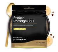 Protein Works | Protein Porridge 360 - Gold Innovation, High Protein, Low Sugar Breakfast, Added Vitamins & Minerals, Low GI Wholegrain Oats, High Fibre, Banana Choc Chip, 26 Servings, 2kg
