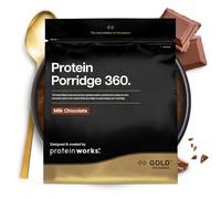 Protein Works | Protein Porridge 360 - Gold Innovation, High Protein, Low Sugar Breakfast, Added Vitamins & Minerals, Low GI Wholegrain Oats, High Fibre, Milk Chocolate, 13 Servings, 1kg