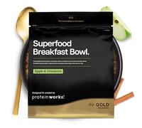 Protein Works | Superfood Breakfast Bowl - GOLD Innovation, Award-Winning Protein Cereal, High Protein Breakfast, Grains, Seeds, Oats, High Fibre, Apple & Cinnamon, 20 Servings, 1.2kg