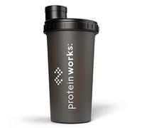 Protein Works - Sleakster Shaker | Durable & Leak Proof | Smoked Black | 700ml
