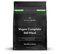 Protein Works - Vegan Complete 360 Meal, Award-Winning Meal Replacement, Tri-Protein Blend, Premium Plant-Based Ingredients, Essential Vitamins & Minerals, Vanilla Crème, 10 Meals, 1kg