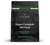 Protein Works - Vegan Complete 360 Meal, Award-Winning Meal Replacement, Tri-Protein Blend, Premium Plant-Based Ingredients, Essential Vitamins & Minerals, Choc Mint Brownie, 5 Meals, 500g