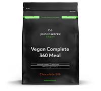 Protein Works - Vegan Complete 360 Meal, Award-Winning Meal Replacement, Tri-Protein Blend, Premium Plant-Based Ingredients, Essential Vitamins & Minerals, Double Milk Chocolate, 10 Meals, 1kg