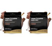 Protein Works | Vegan Complete Meal 360 - GOLD Innovation, Award-Winning Vegan Protein Meal Replacement Shake, Premium Plant-Based Ingredients, Vitamins & Minerals, Chocolate Silk, 10 Meals, 1kg