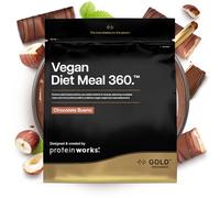Protein Works | Vegan Diet Meal 360 - GOLD Innovation, Vegan Protein, Diet Meal Replacement Shake, Supports Healthy Weight Loss, Low Sugar, High Fibre, Chocolate Bueno, 14 Meals, 1kg
