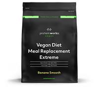 Protein Works - Vegan Diet Meal Replacement Extreme | Plant Based Meal Replacement Shake | Added Vitamins | Aids Weight Loss | 8 Servings | Banana Smooth | 500g