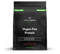 Protein Works - Pea Protein Isolate Protein Powder | 100% Plant-Based & Natural | Gluten Free | No Added Sugar | Chocolate Silk | 1 Kg