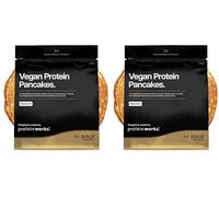 Protein Works | Vegan Protein Pancakes - Gold Innovation, Premium Vegan Protein Pancake Mix, Plant-Based Protein Breakfast, Low Sugar, Slow Release Carbs, Natural Flavour, 12 Servings, 1kg (Pack of 2)