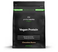 Protein Works - Vegan Protein Powder, Chocolate Bueno, 33 Servings, 100% Plant Based & Natural, Premium Multi-Protein Blend, Low Fat Shake, Low Calorie Shake, 1kg