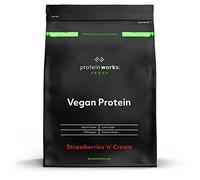 Protein Works - Vegan Protein Powder, Plant Based Protein Shake, Vegan Blend, Gluten Free, 16 Servings, Strawberries 'n' Cream, 500 g