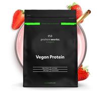 Protein Works - Vegan Protein Powder , Plant Based Protein Shake , Vegan Blend , Gluten Free , 33 Servings , Strawberries 'n' Cream , 1kg (33 Shakes)