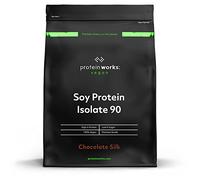 Protein Works - Vegan Soy Protein, Premium Soy Protein Isolate, Low Fat, No Added Sugar, 27g Protein, 100% Plant-Based Nutrition, Chocolate Silk, 66 Shakes, 2kg
