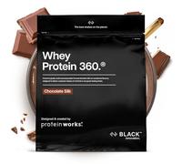 Protein Works | Whey Protein 360 - Black Innovation, Whey Protein Powder, Premium-Grade, Tri-Protein Blend, No Added Sugar, Complete Amino Acid Profile, Chocolate Silk, 40 Servings, 1.2kg