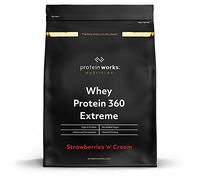 Protein Works - Whey Protein 360 | Premium Whey Shake | Whey Protein Powder Blend | No Added Sugar Protein Shake | 20 Servings | Strawberries 'n' Cream | 600g