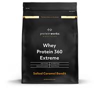 Protein Works - Whey Protein 360 Extreme, Premium Protein Blend, Whey Protein Isolate, Rich in BCAAs, Vitamins & Minerals, Glutamine, Digestive Enzymes, Salted Caramel, 34 Servings, 1.2kg