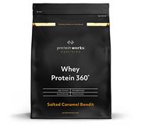Protein Works - Whey Protein 360 | Premium Whey Shake | Whey Protein Powder Blend | No Added Sugar Protein Shake | 20 Servings | Salted Caramel Bandit | 600g