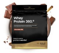 Protein Works | Whey Protein 360 - Gold Innovation, Whey Protein Powder, Premium Tri-Protein Blend, Digestive Enzymes, 12 Vitamins & Minerals, Chocolate Silk, 20 Servings, 600g