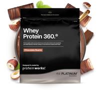 Protein Works | Whey Protein 360 - Platinum Innovation, Premium Whey Protein Blend, Electrolytes, Probiotics, Digestive Enzymes, 26 Vitamins & Minerals, Chocolate Bueno, 34 Servings, 1.2lg