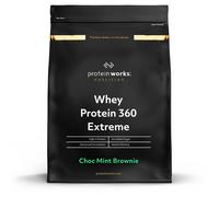 Protein Works - Whey Protein 360 | Premium Whey Shake | Whey Protein Powder Blend | No Added Sugar Protein Shake | 20 Servings | Choc Mint Brownie | 600g