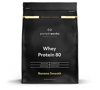 Protein Works - Whey Protein 80 (Concentrate), Low Calorie Protein Shake, Whey Protein Shake, 66 Shakes, Banana Smooth, 2kg