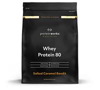 Protein Works - Whey Protein 80 Powder, Low Calorie Protein Shake, Whey Protein Shake, 57 Servings, Salted Caramel Bandit, 2 kg (Pack of 1)