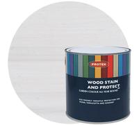 Protek 5Lt Multi-Purpose Exterior Wood Stain And Protect Paint - White Wash