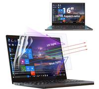Protescreen 2 Pack 16 Inch Anti Blue Light Screen Protector, Anti-glare Screen Protector for Lenovo Hp Dell Acer Asus Samsung, 16 Laptop 16:10 Aspect Universal Blue Light Blocking Eye Protection Film